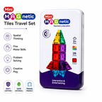 26 Pcs Mini Magnetic Tiles Travel Set
